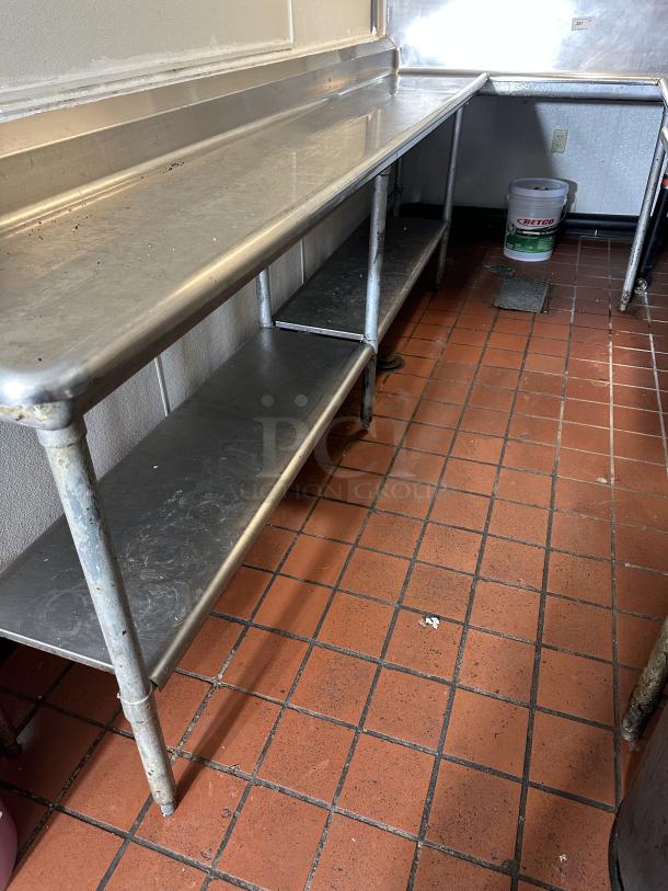 Stainless Steel Commercial Left Side Clean Side U-Shape Dish Area with Lower Shelf
Works with item# 295 - Image 5 of 5
