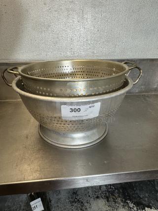Strainer, Aluminum, with Handles
(1) 16" round
(1) 15" round
2xBid