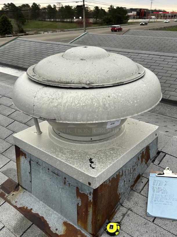 Jenn-Air Metal Commercial Rooftop Mushroom Exhaust. 36x36x27
BUYER MUST REMOVE, Optional Removal $250 Separate from Bid - Image 3 of 3