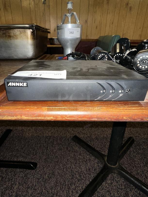 ANNKE 1080P CCTV Camera Security System with AI Human/Vehicle Detection, 5MP Lite H.265 Surveillance DVR and 5 x 1080P HD Weatherproof Camera, Easy Remote View, Smart Playback, IP66, No Hard Drive Security Camera System - Image 1 of 6