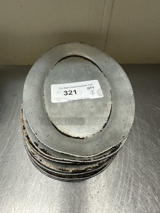 11 1/2" x 8" Oval Aluminum Sizzler Platter
8xBid