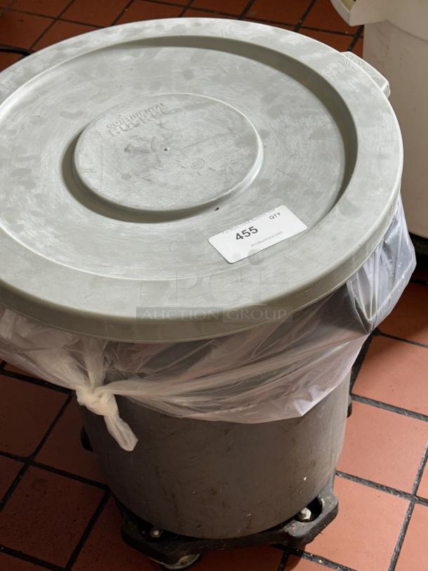 Garbage Can on Casters, Continental Husker - Image 1 of 1