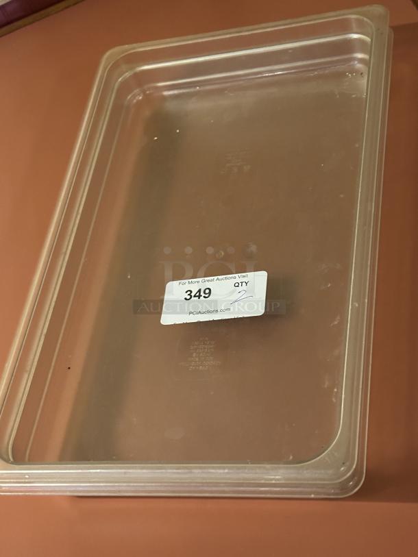 18" x 12" x 3 1/2" Clear Polycarbonate Food Storage - Image 1 of 1