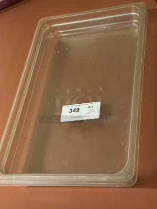 18" x 12" x 3 1/2" Clear Polycarbonate Food Storage
