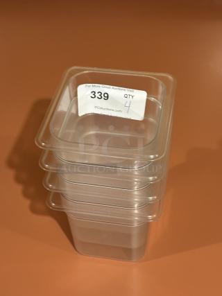 1/6 Size 6" Deep Clear Polycarbonate Food Pan
4xBid