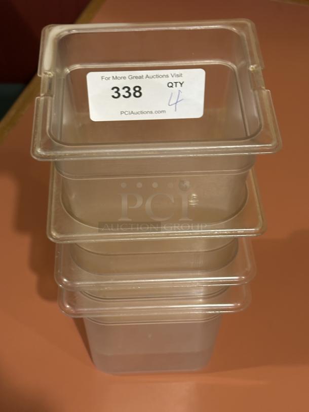 1/6 Size 6" Deep Clear Polycarbonate Food Pan
4xBid - Image 1 of 1