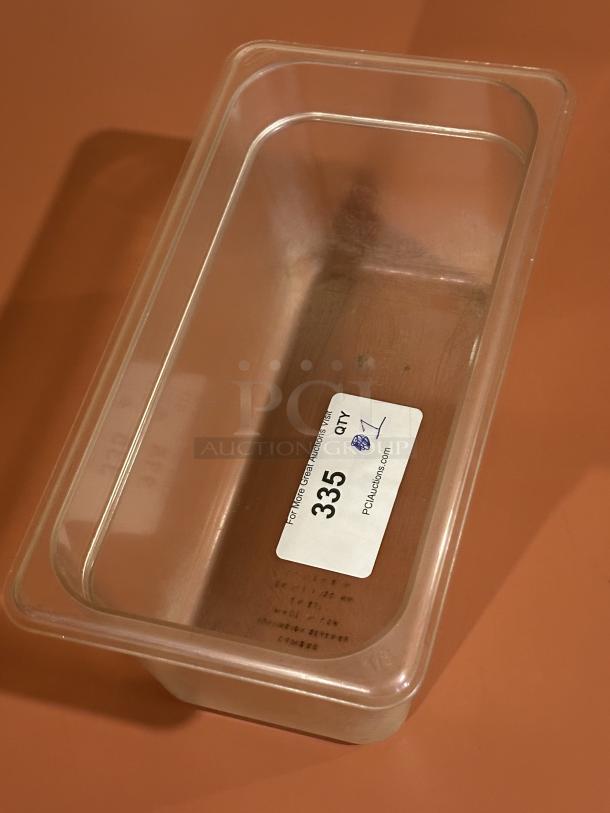 1/3 Size 6" Deep Clear Polycarbonate Food Pan - Image 1 of 1
