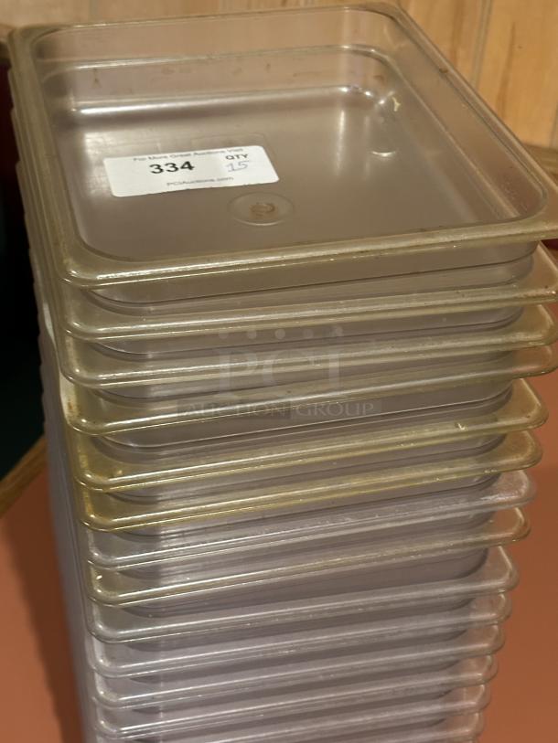 1/2 Size Clear Polycarbonate Food Pan - 2 1/2" Deep
15xBid - Image 1 of 1