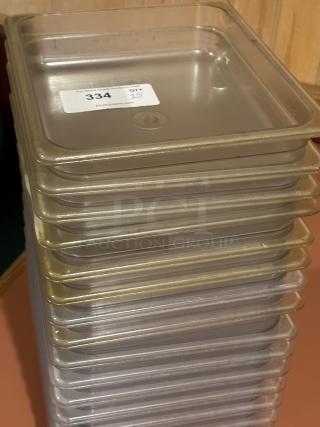 1/2 Size Clear Polycarbonate Food Pan - 2 1/2" Deep
15xBid