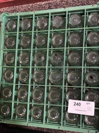 Noble Products 36-Compartment Gray Full-Size Glass Rack with 2 Green Extenders with 36 glasses
36xBid