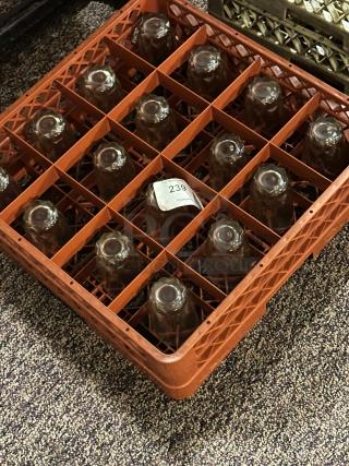 Noble Products 16-Compartment Gray Full-Size Glass Rack with 2 Red Extenders &16 Glasses 
16xBid