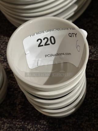7.25 oz. Ivory (American White) Rolled Edge Stoneware Bouillon Cup 
6xBid