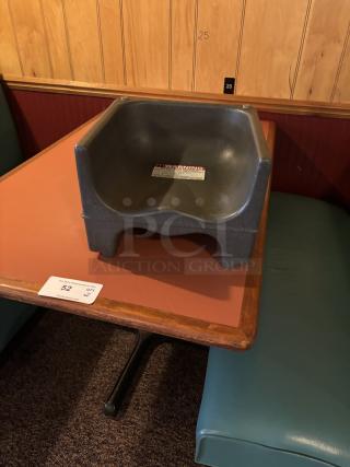 Black and Red Booster Chairs, hard plastic, 5x your bid