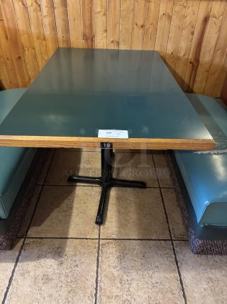 Green Top Tables, Attached to Wall, you detach yourself