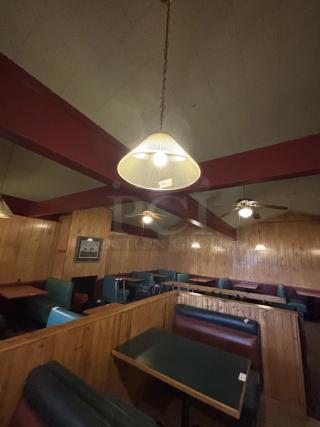 Hanging Lamps in Main Dining, great condition, 3x bid
plastic