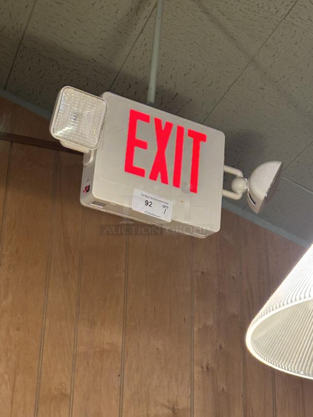 Simkar Exit Sign, powered on and working - Image 2 of 4