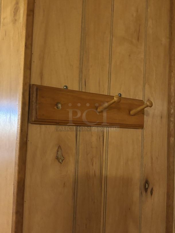 2 Wall Coat Hooks, 3 Pegs but 1 is missing on one of them - Image 2 of 2