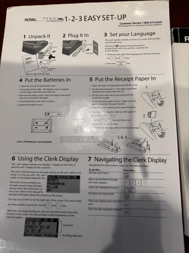 Royal Cash Register, Alpha 1100 ML - Image 6 of 8