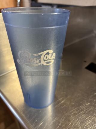 Blue 20-ounce Plastic Cups, Pepsi Cola