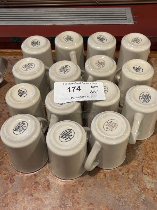 Lot of White Coffee Mugs, 8 oz - Image 1 of 4