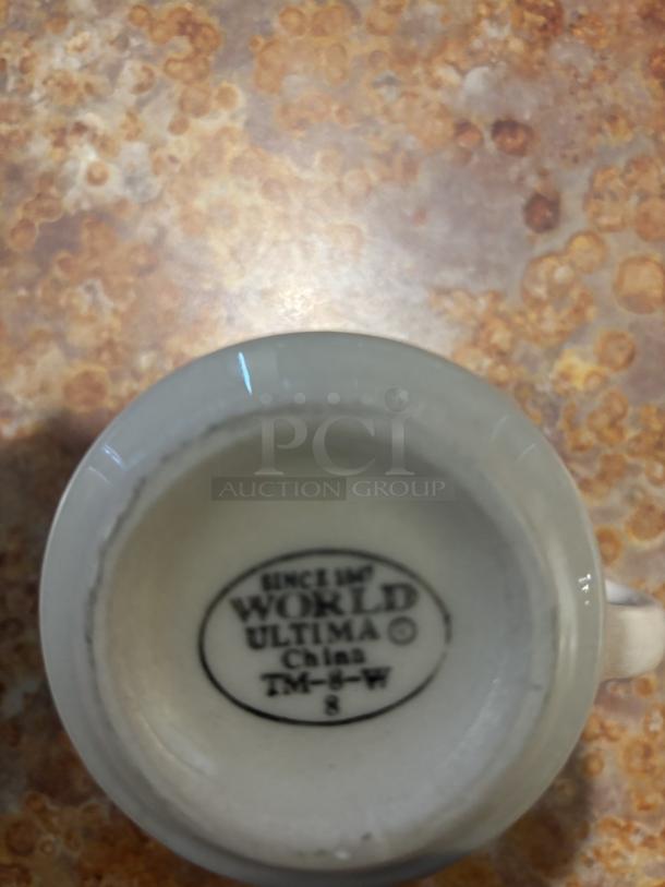 Lot of White Coffee Mugs, 8 oz - Image 4 of 4