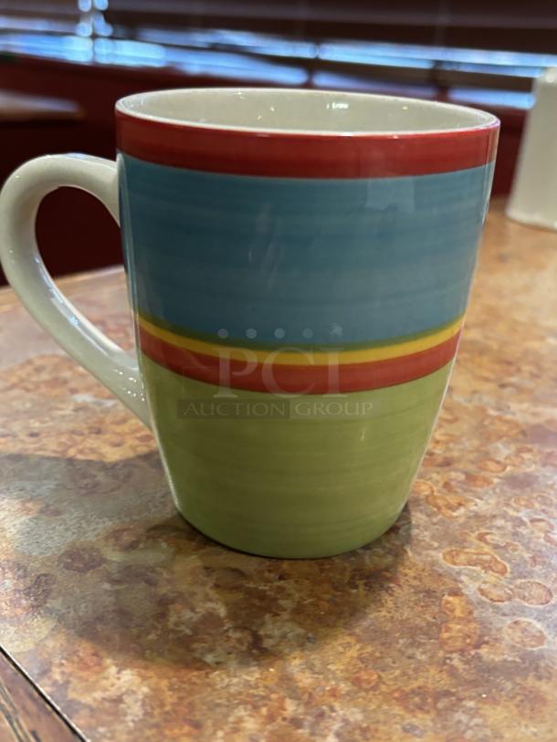 Lot of Coffee Mugs, Multi Colored, Blue and Green, Great Condition, 12 oz - Image 1 of 3