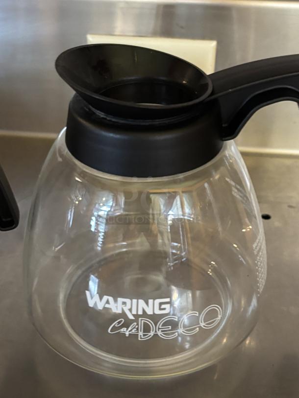 Waring Cafe Deco Coffee Pots, Glass, great condition 2x bid - Image 1 of 2