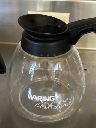 Waring Cafe Deco Coffee Pots, Glass, great condition 2x bid - Item #1177122