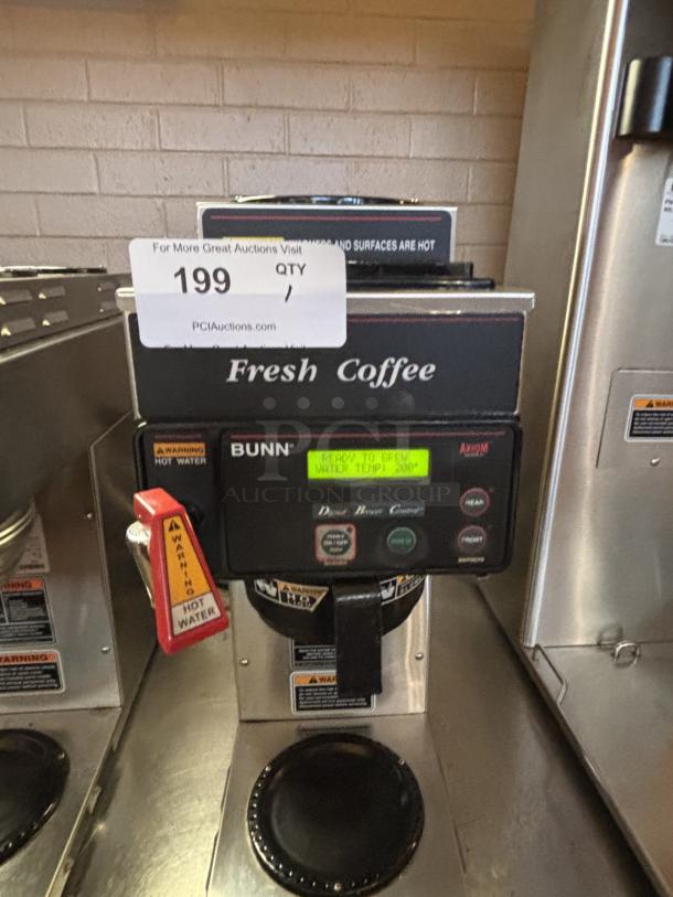 BUNN Coffee Brewer with 1 lower and 2 upper warmers, Model AX10MP-DV-1, 120 Volts, 15 A, 1800 W, Excellent condition - Image 2 of 3