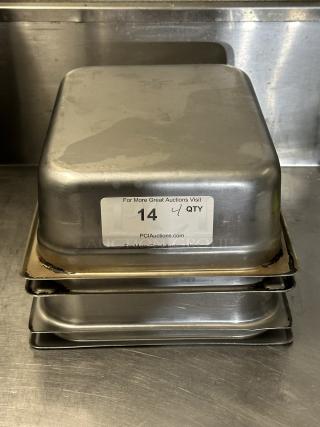 Commercial Stainless Steel Steam Table/Hotel Pans!
4xBid