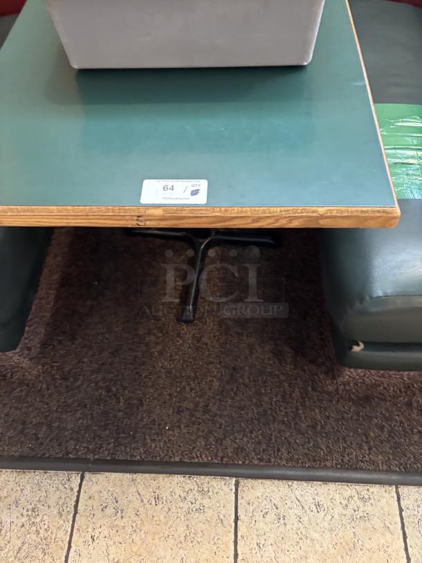 Green Top Tables, Attached to Wall, you detach yourself - Image 2 of 2