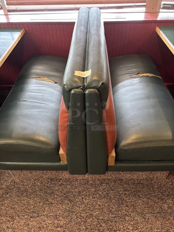 Booths, Doubles Attached, All with Tears, 20 inch seat width, 51 inch long, 27 inch back - Image 2 of 2