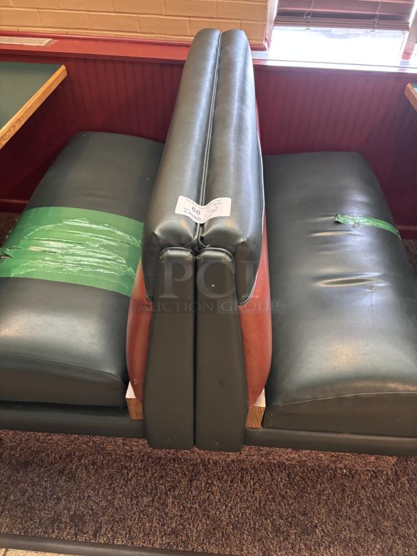 Booths, Doubles Attached, 20 inch seat width, 51 inch long, 27 inch back - Image 1 of 1