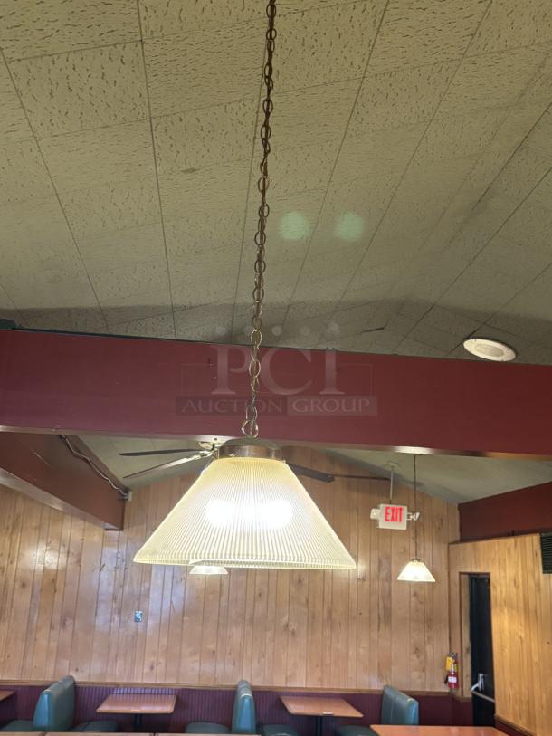 Hanging Lamps in Main Dining, great condition, 3x bid
plastic - Image 1 of 6