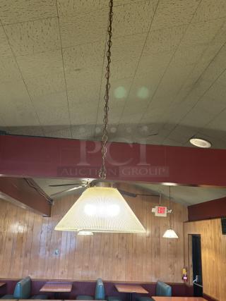 Hanging Lamps in Main Dining, great condition, 3x bid
plastic