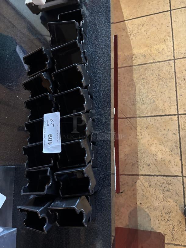 Lot of 27 Sugar Packet Holders, plastic, black in color - Image 2 of 2