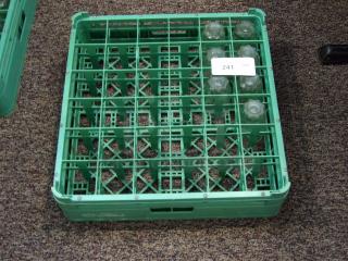 Glasses in Green tray