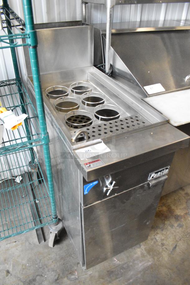 Pantin PC11 Stainless Steel Commercial Floor Style Natural Gas Powered Pasta Cooker. 70,000 BTU. - Image 2 of 9
