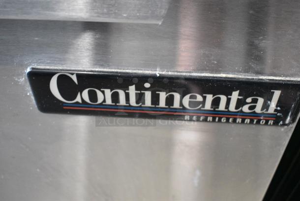 Continental SW72 Stainless Steel Commercial 3 Door Undercounter Cooler on Commercial Casters. 115 Volts, 1 Phase. Tested and Working! - Image 3 of 10