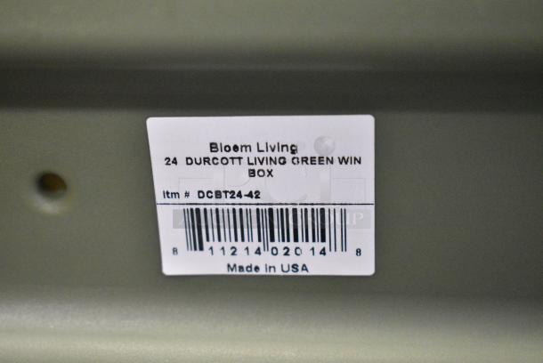 BRAND NEW SCRATCH AND DENT! Box of 12 Bloem Livling DCBT24-42 24" Durcott Living Green Window Box. - Image 5 of 8