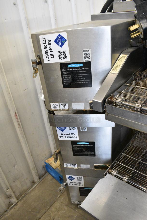 3 2017 Turbochef HhC2020 Stainless Steel Commercial Electric Powered Rapid Cook Conveyor Oven w/ Stand on Commercial Casters. 208/240 Volts, 3 Phase. 3 Times Your Bid! - Image 8 of 11