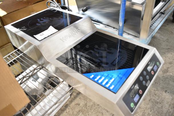 BRAND NEW! 2022 Waring WIH800 Stainless Steel Step-Up Double Induction Range. 240 Volts, 1 Phase. - Image 2 of 9