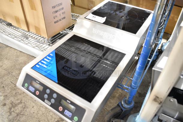 BRAND NEW! 2022 Waring WIH800 Stainless Steel Step-Up Double Induction Range. 240 Volts, 1 Phase. - Image 3 of 9