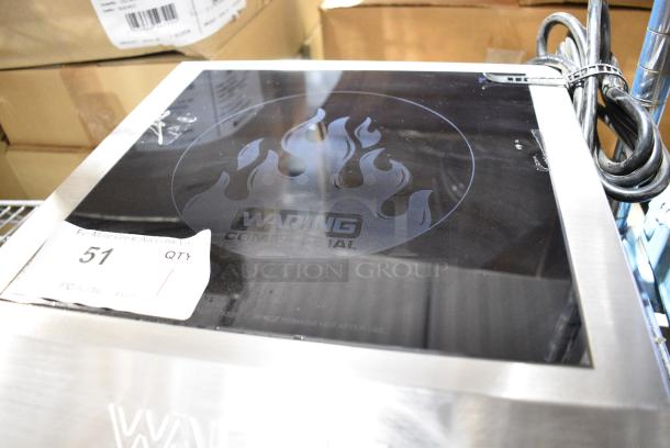 BRAND NEW! 2022 Waring WIH800 Stainless Steel Step-Up Double Induction Range. 240 Volts, 1 Phase. - Image 7 of 9