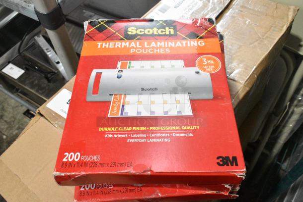 3 BRAND NEW SCRATCH AND DENT! Scotch Thermal Laminating Pouches. 3 Times Your Bid! - Image 1 of 4