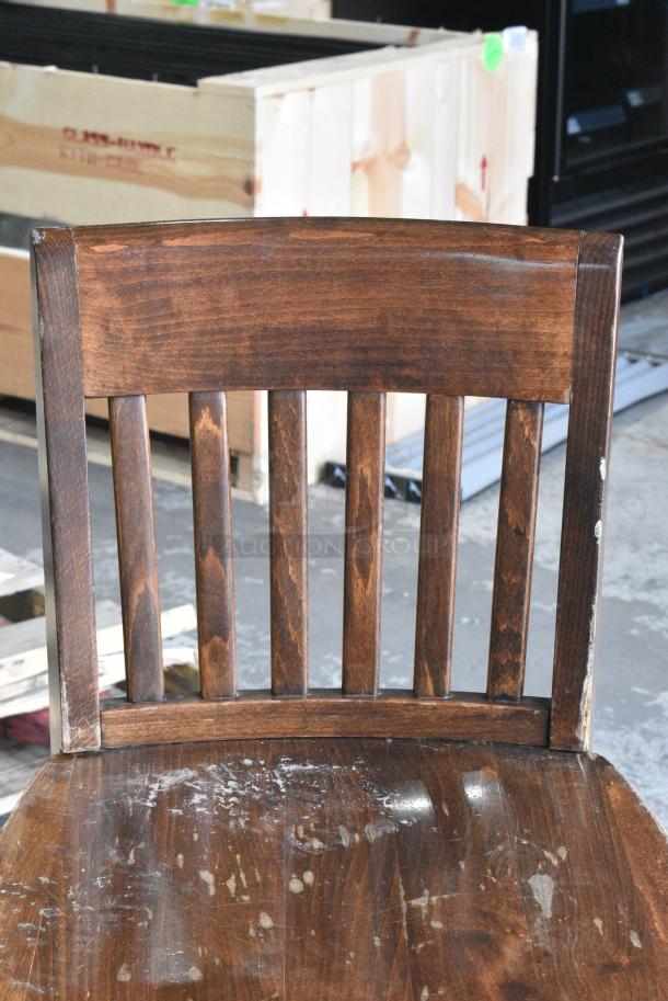 28 Wooden Bar Height Chair. 28 Times Your Bid! - Image 3 of 6