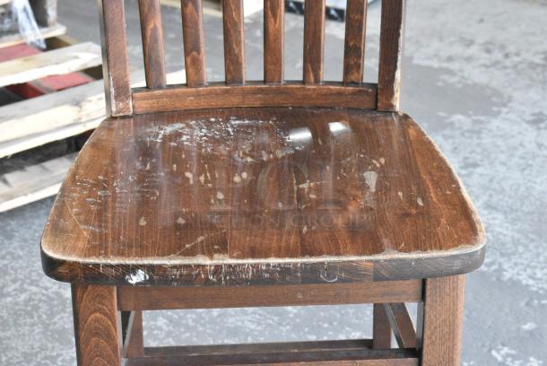 28 Wooden Bar Height Chair. 28 Times Your Bid! - Image 4 of 6
