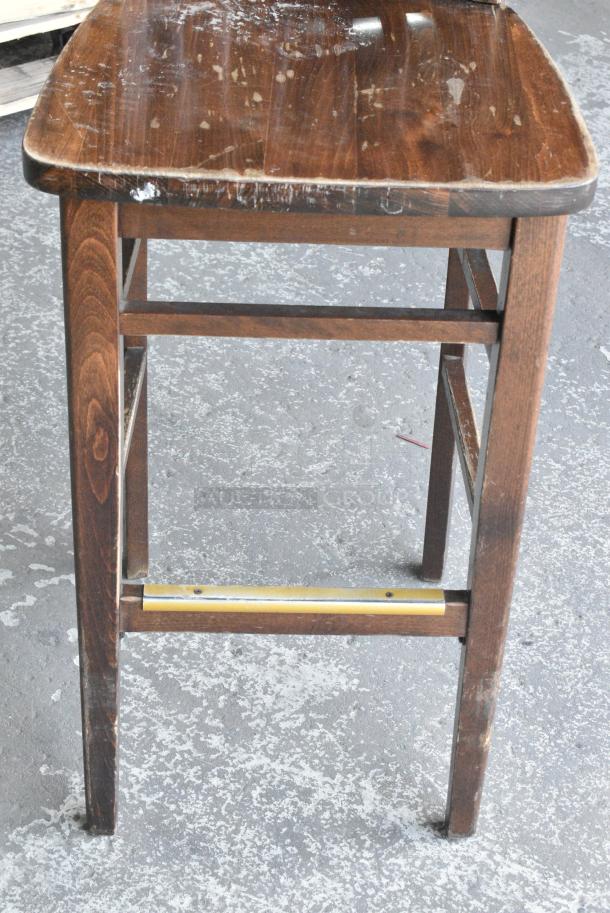 28 Wooden Bar Height Chair. 28 Times Your Bid! - Image 5 of 6