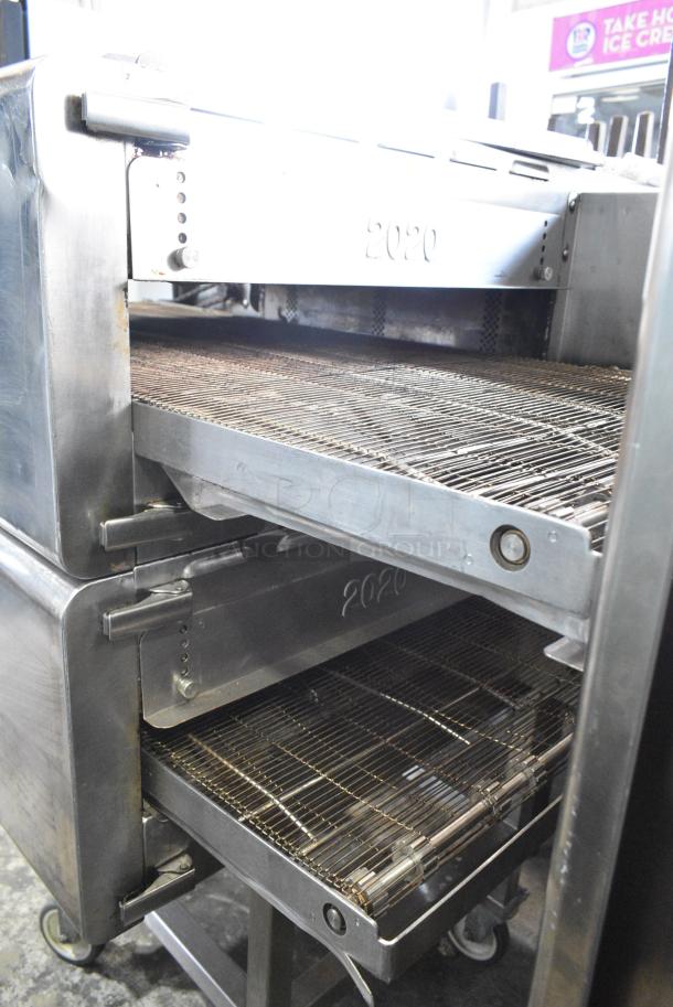 2 2017 Turbochef HhC2020 Stainless Steel Commercial Electric Powered Conveyor Rapid Cook Oven on Commercial Casters. 208/240 Volts, 3 Phase. 2 Times Your Bid! - Image 6 of 9