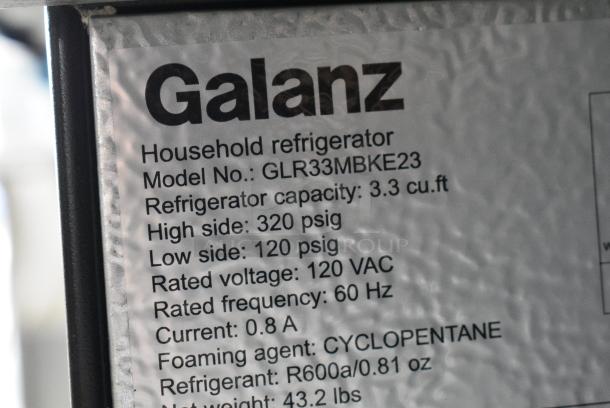Galanz GLR33MBKE23 Mini Cooler. 115 Volts, 1 Phase. Tested and Powers On But Does Not Get Cold - Image 7 of 8